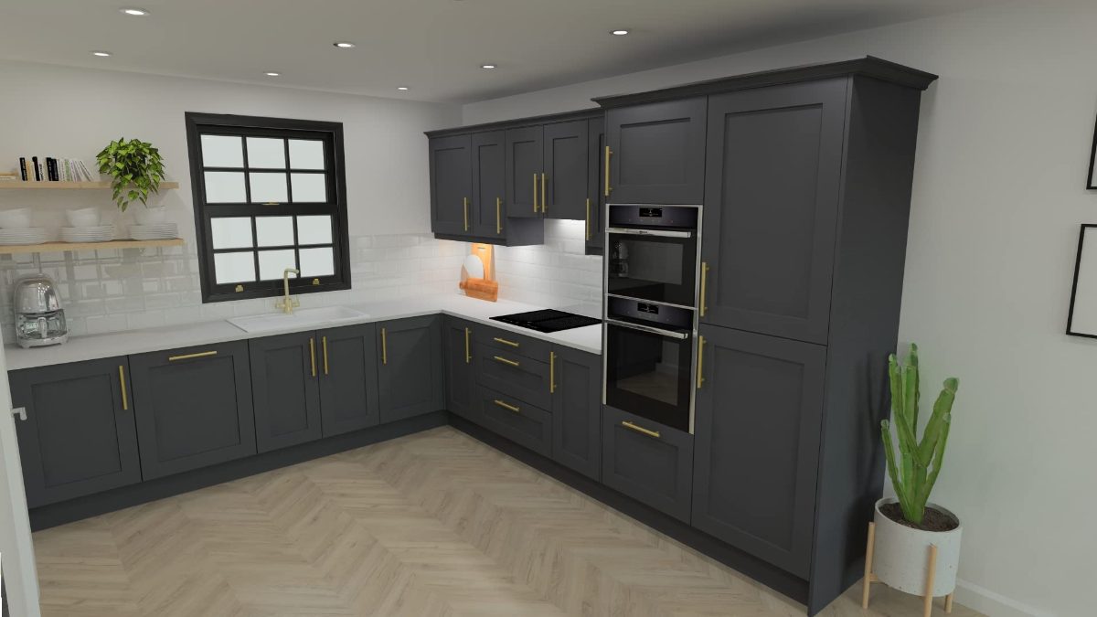 Newly fitted kitchen, clean and handed over